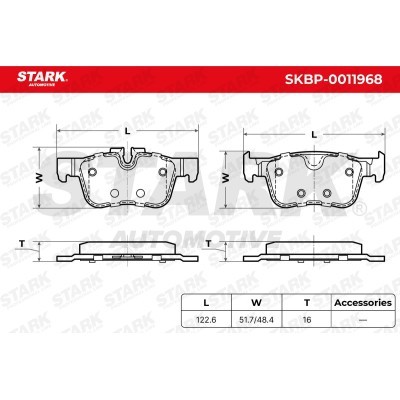 Brake Pads Set Stark SKBP-0011968 SKBP-0011968 - photo 5