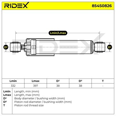 Shock Absorber RIDEX 854S0826 854S0826 - photo 4