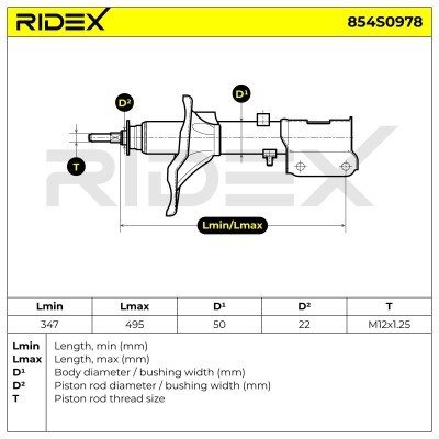 Shock Absorber RIDEX 854S0978 854S0978 - photo 7