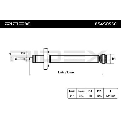 Shock Absorber RIDEX 854S0556 854S0556 - photo 3