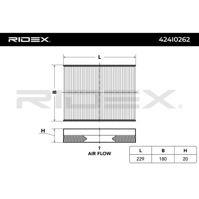 Cabin Air Filter RIDEX 424I0262 424I0262 - photo 8