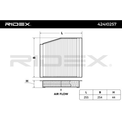 Cabin Air Filter RIDEX 424I0257 424I0257 - photo 2