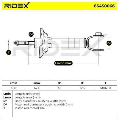 Shock Absorber RIDEX 854S0066 854S0066 - photo 4