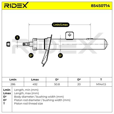 Shock Absorber RIDEX 854S0714 854S0714 - photo 8