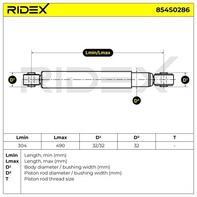 Shock Absorber RIDEX 854S0286 854S0286 - photo 5