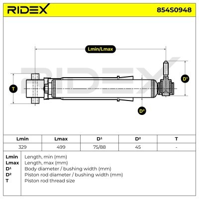 Shock Absorber RIDEX 854S0948 854S0948 - photo 5