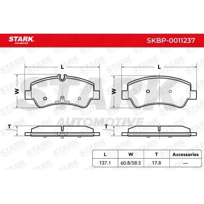Brake Pads Set Stark SKBP-0011237 SKBP-0011237 - photo 3