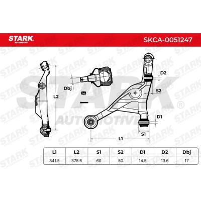 Control Arm Stark SKCA-0051247 SKCA-0051247 - photo 6