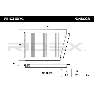Cabin Air Filter RIDEX 424I0228 424I0228 - photo 3