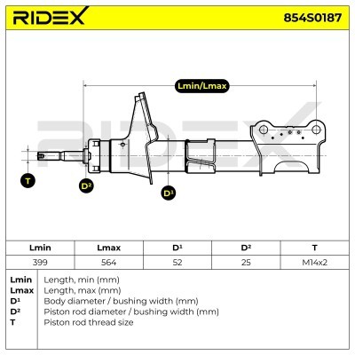 Shock Absorber RIDEX 854S0187 854S0187 - photo 6