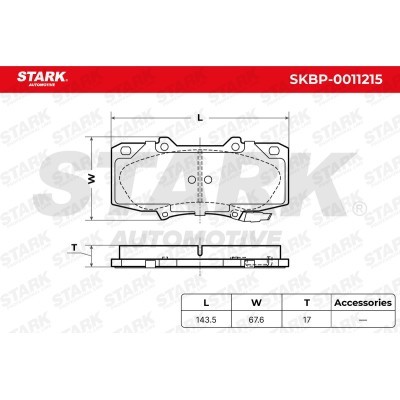 Brake Pads Set Stark SKBP-0011215 SKBP-0011215 - photo 5