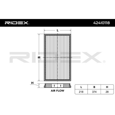 Cabin Air Filter RIDEX 424I0118 424I0118 - photo 4
