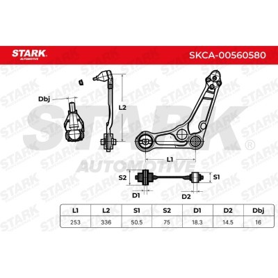 Control Arm Stark SKCA-00560580 SKCA-00560580 - photo 6
