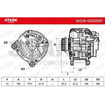 Alternator Stark SKGN-0320057 SKGN-0320057 - photo 5
