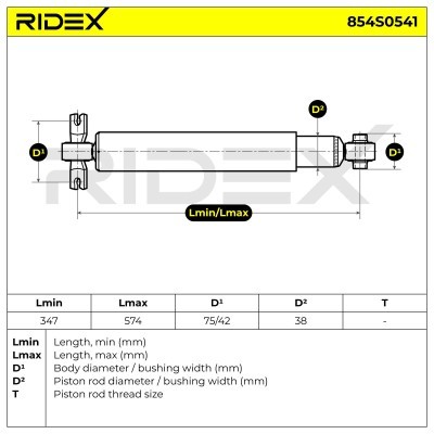 Shock Absorber RIDEX 854S0541 854S0541 - photo 7