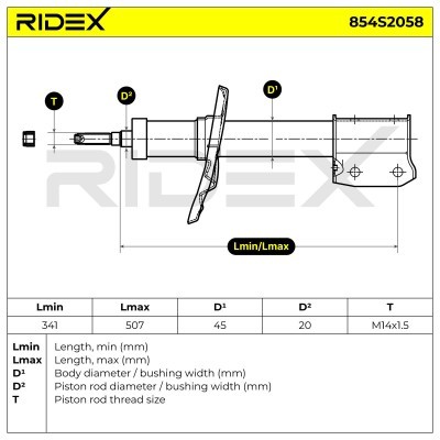 Shock Absorber RIDEX 854S2058 854S2058 - photo 8