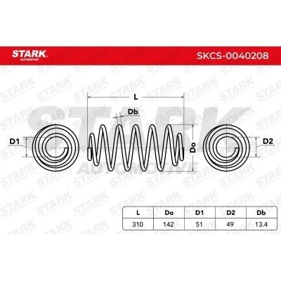 Suspension Spring Stark SKCS-0040208 SKCS-0040208 - photo 6