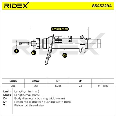 Shock Absorber RIDEX 854S2294 854S2294 - photo 6