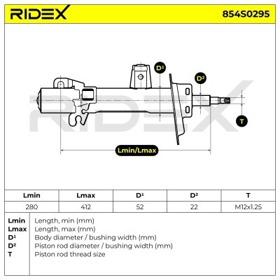 Shock Absorber RIDEX 854S0295 854S0295 - photo 6