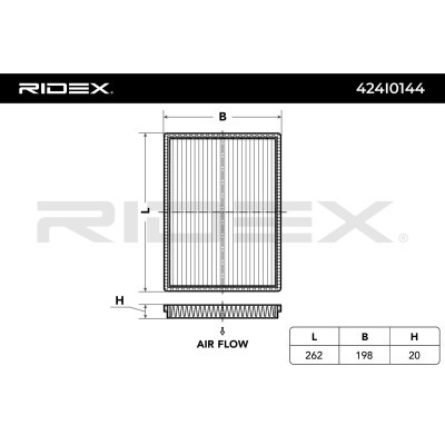 Cabin Air Filter RIDEX 424I0144 424I0144 - photo 2