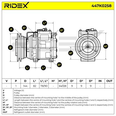 Compressor, Air Conditioning TOYOTA LAND CRUISER 447K0258 - photo 5