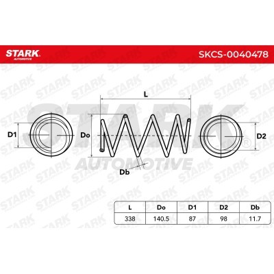 Suspension Spring Stark SKCS-0040478 SKCS-0040478 - photo 4