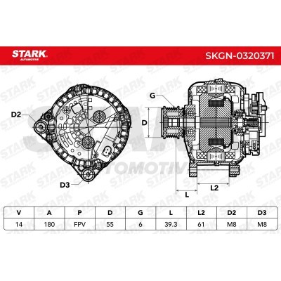 Alternator Stark SKGN-0320371 SKGN-0320371 - photo 9