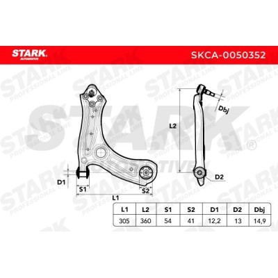 Control Arm Stark SKCA-0050352 SKCA-0050352 - photo 6