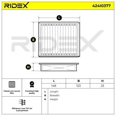 Cabin Air Filter RIDEX 424I0377 424I0377 - photo 6