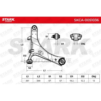 Control Arm Stark SKCA-0051036 SKCA-0051036 - photo 3