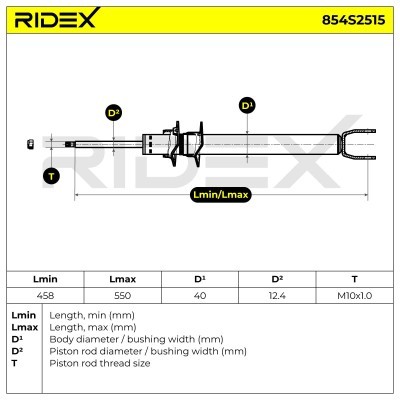 Shock Absorber RIDEX 854S2515 854S2515 - photo 8