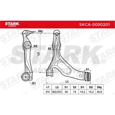 Control Arm Stark SKCA-0050201 SKCA-0050201 - photo 3