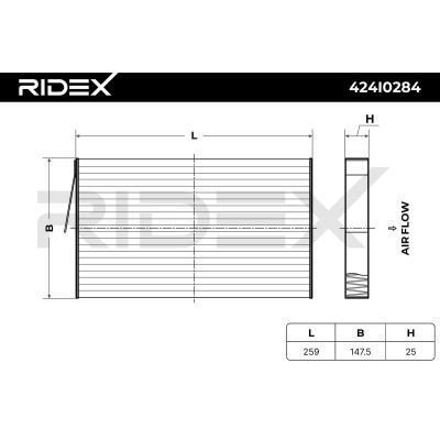 Cabin Air Filter RIDEX 424I0284 424I0284 - photo 6