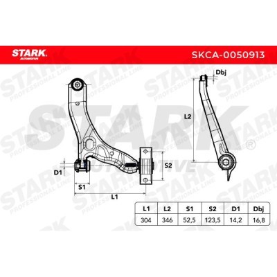Control Arm Stark SKCA-0050913 SKCA-0050913 - photo 5