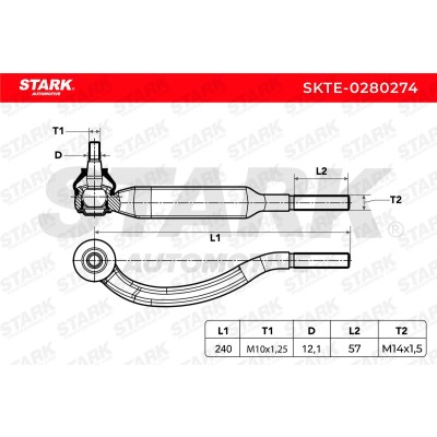 Tie Rod End Stark SKTE-0280274 SKTE-0280274 - photo 5