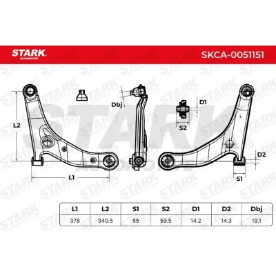 Control Arm Stark SKCA-0051151 SKCA-0051151 - photo 5