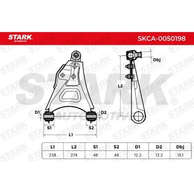 Control Arm Stark SKCA-0050198 SKCA-0050198 - photo 3