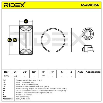 Wheel Bearing RIDEX 654W0156 654W0156 - photo 5