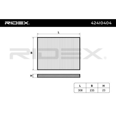 Cabin Air Filter RIDEX 424I0404 424I0404 - photo 5