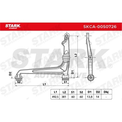 Control Arm Stark SKCA-0050726 SKCA-0050726 - photo 5