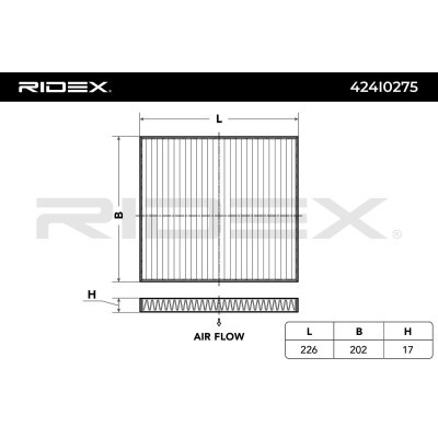 Cabin Air Filter RIDEX 424I0275 424I0275 - photo 2