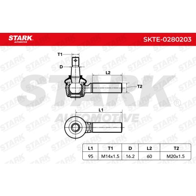 Tie Rod End Stark SKTE-0280203 SKTE-0280203 - photo 5