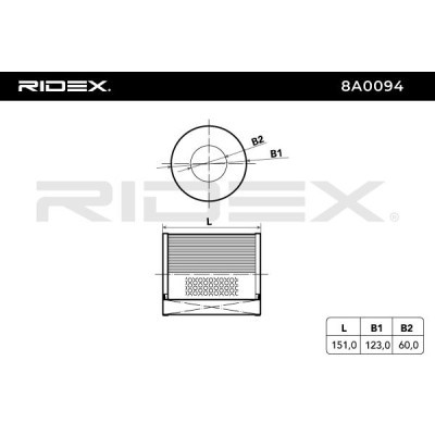 Air Filter RIDEX 8A0094 8A0094 - photo 6