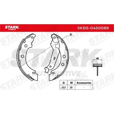 Brake Pads Set Stark SKBS-0450089 SKBS-0450089 - photo 4