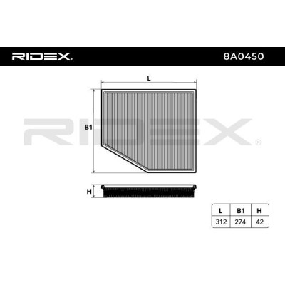 Air Filter RIDEX 8A0450 8A0450 - photo 6