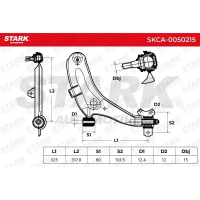 Control Arm Stark SKCA-0050215 SKCA-0050215 - photo 3