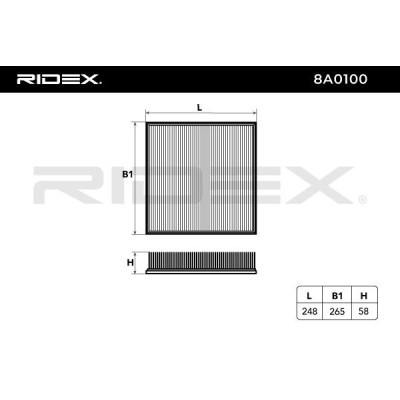 Air Filter RIDEX 8A0100 8A0100 - photo 6