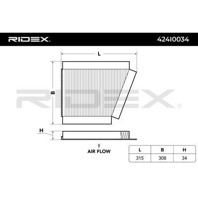 Cabin Air Filter RIDEX 424I0034 424I0034 - photo 3