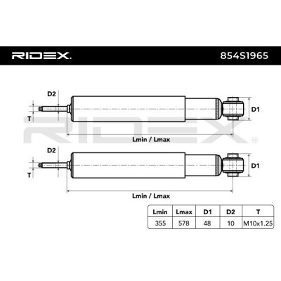 Shock Absorber RIDEX 854S1965 854S1965 - photo 5