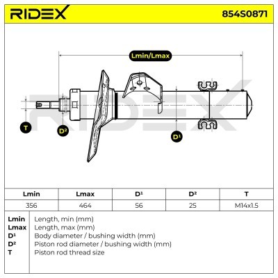 Shock Absorber RIDEX 854S0871 854S0871 - photo 4